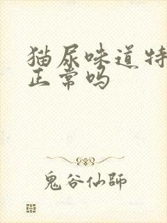 猫尿味道特别大正常吗