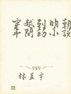 穿越到明朝崇祯年间的小说