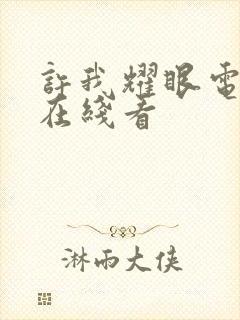 许我耀眼电视剧在线看