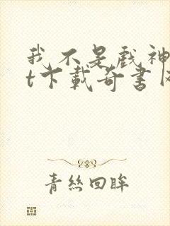 我不是戏神txt下载奇书网封面