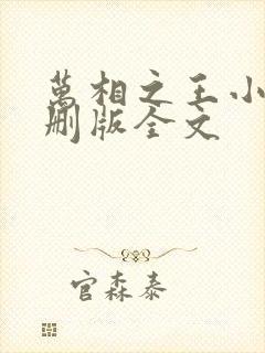 万相之王小说未删版全文