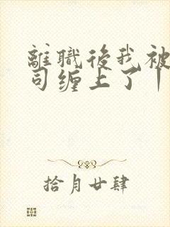 离职后我被前上司缠上了丨