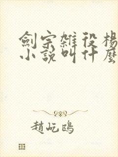 剑宗杂役杨叶的小说叫什么