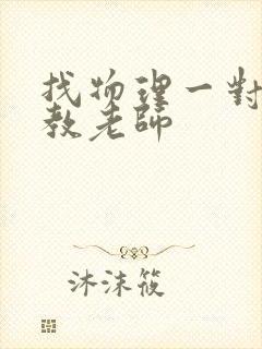 找物理一对一家教老师