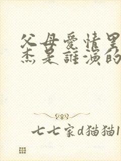 父母爱情里的安杰是谁演的