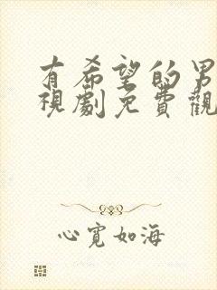 有希望的男人电视剧免费观看