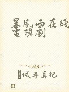 暴风雨在线日本电视剧