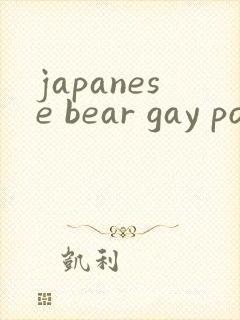 japanese bear gay porn封面