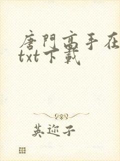 唐门高手在异世txt下载封面