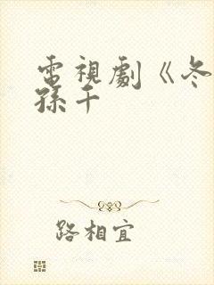 电视剧《冬至》孙千封面