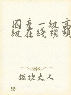 国产一级高清三级在线视频播放