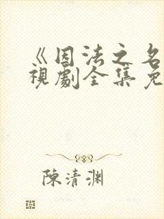 《因法之名》电视剧全集免费观看