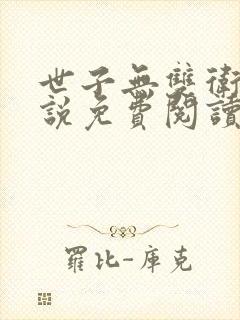 世子无双卫渊小说免费阅读封面