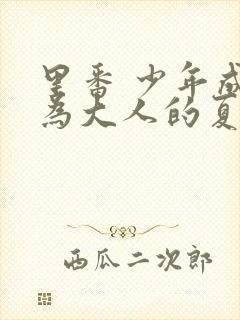 里番 少年成长为大人的夏天封面