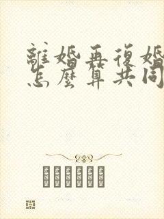 离婚再复婚财产怎么算共同财产的