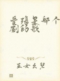 爱殇是哪个电视剧的歌