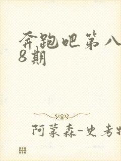 奔跑吧第八季第8期封面