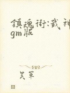 镇魂街:武神躯gm版