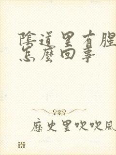 阴道里有腥臭味怎么回事