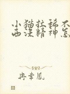 小猫拉稀不吃东西没精神怎么办封面