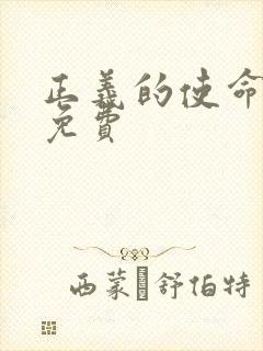 正义的使命全文免费封面