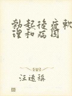 勃起后疲软的调理和病因