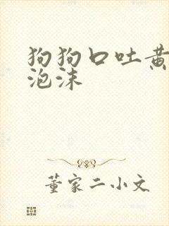 狗狗口吐黄水带泡沫封面