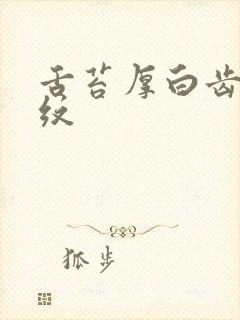 舌苔厚白齿印裂纹