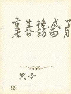 重生后,成了渣老公的白月光小说全文