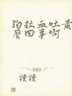 狗拉血吐黄水怎么回事啊