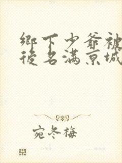 乡下少爷被读心后名满京城全集封面