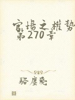 官场之权势滔天 第270章