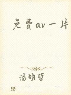 免费av一片黄封面