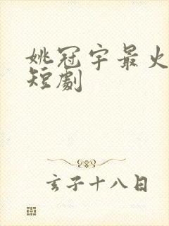 姚冠宇最火十部短剧