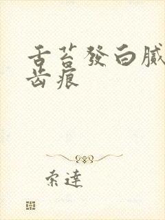 舌苔发白腻 有齿痕