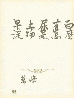 早上尿有白色沉淀物是怎么回事