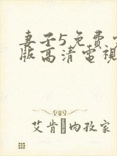 妻子5免费完整版高清电视剧