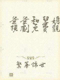 爸爸和儿媳妇电视剧免费观看封面