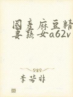 国产麻豆精品人妻熟女a62v久