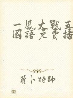 一凤大战五黑鬼国语免费播放