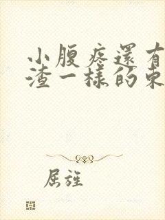 小腹疼还有豆腐渣一样的东西流出来