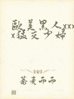 欧美黑人xxxx猛交少妇封面