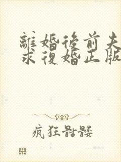 离婚后前夫哭着求复婚正版