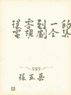 从零到一的爱情电视剧全集免费封面