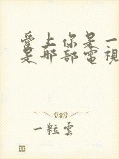 爱上你是一个错是哪部电视剧的歌