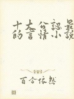 十大公认最好看的言情小说封面