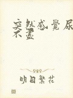 突然感觉尿频尿不尽