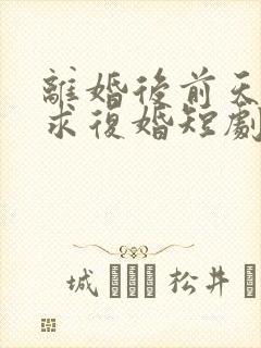 离婚后前天哭着求复婚短剧