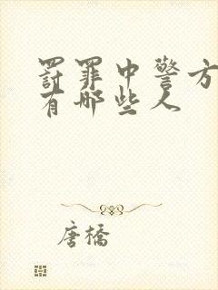 罚罪中警方卧底有哪些人