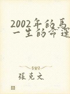 2002年的马一生的命运封面